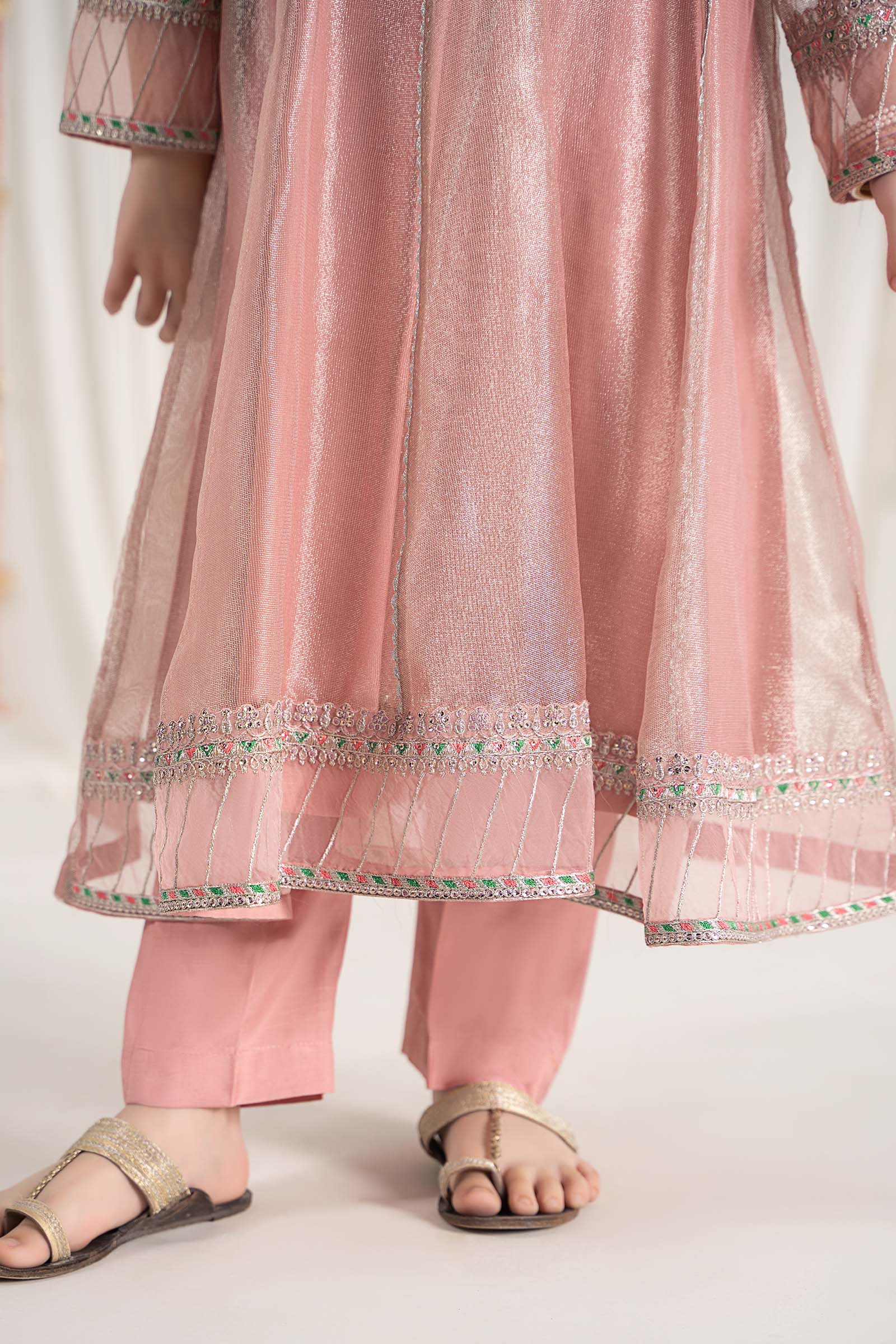 Maria B | 3 Piece Embroidered Zari Net Suit | MKS-EF25-01 - House Of Zarish