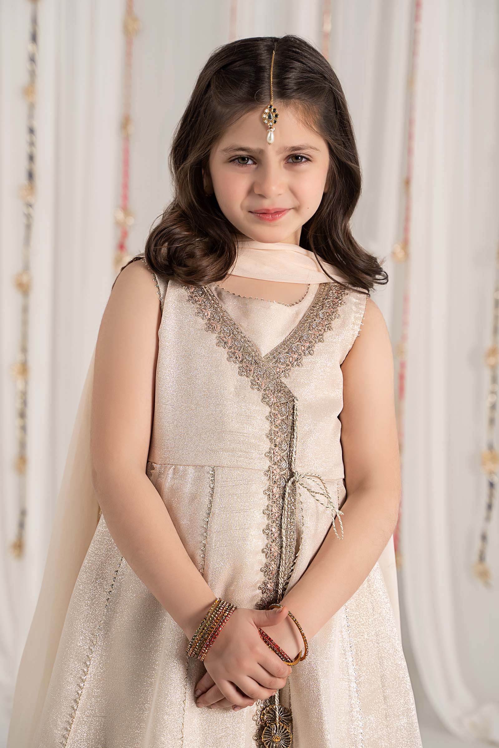 Maria B | 3 Piece Embroidered Cotton Staple Zari Suit | MKS-EF25-04 - House Of Zarish