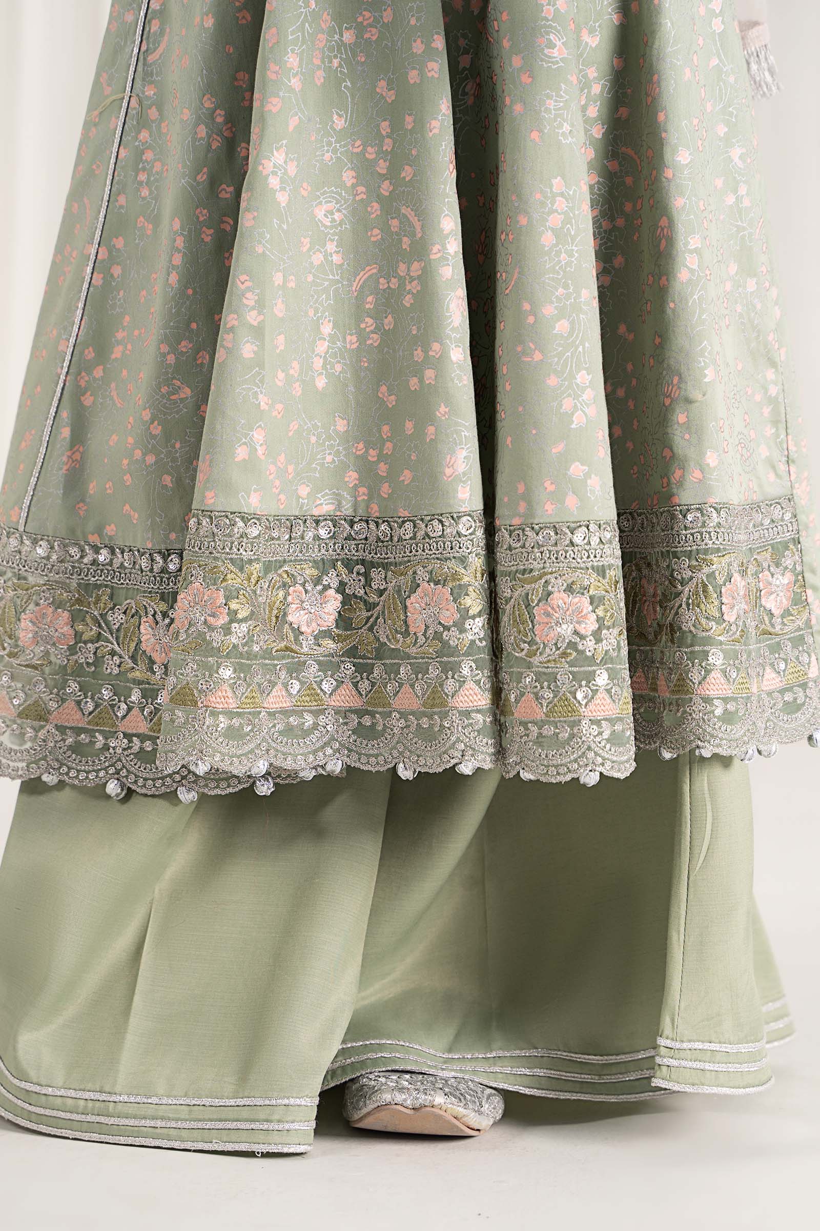 Maria B | 3 Piece Embroidered Cotton Satin Suit | MKS-EF25-08 - House Of Zarish