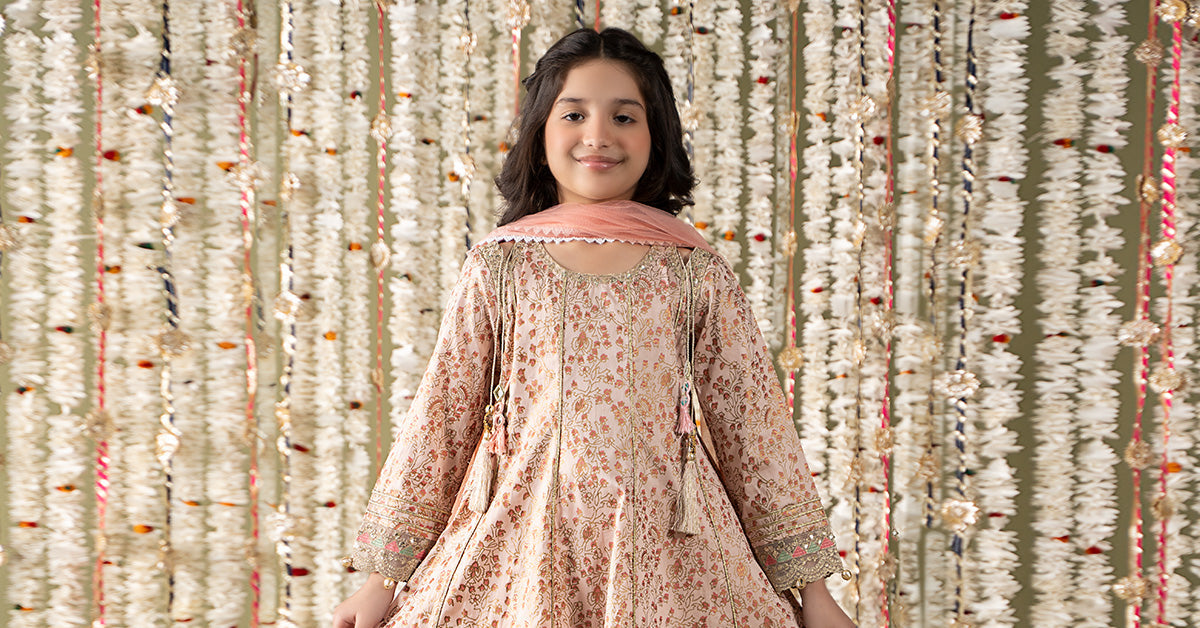 Maria B | 3 Piece Embroidered Cotton Satin Suit | MKS-EF25-08 - House Of Zarish