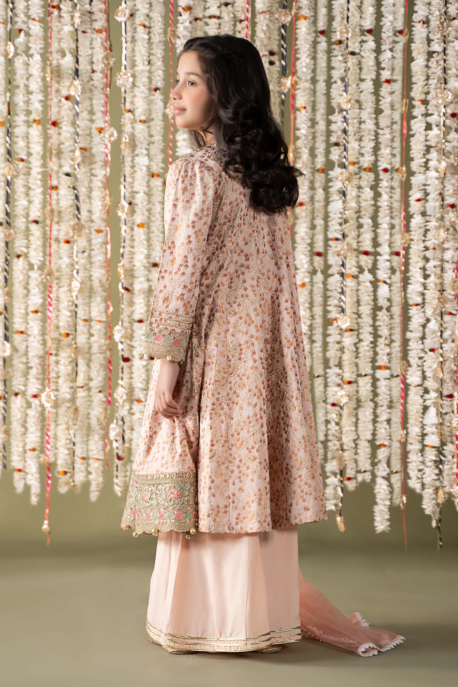 Maria B | 3 Piece Embroidered Cotton Satin Suit | MKS-EF25-08 - House Of Zarish