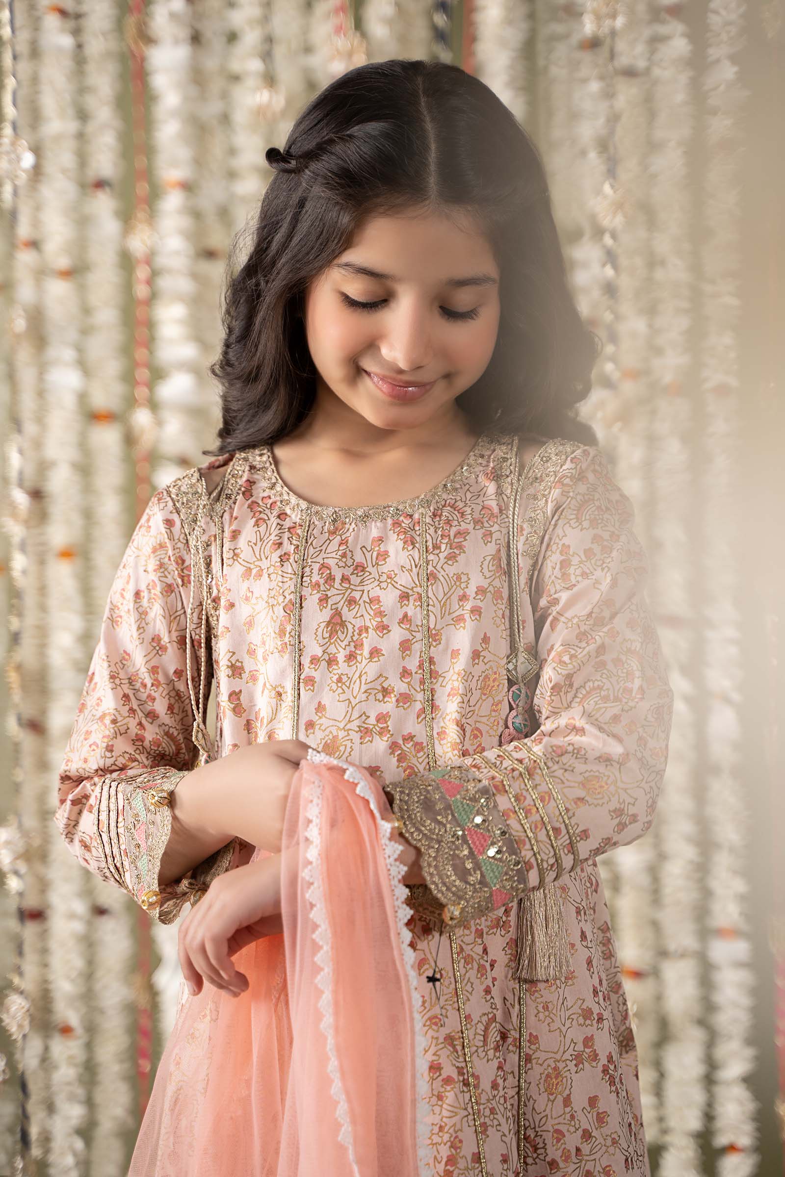 Maria B | 3 Piece Embroidered Cotton Satin Suit | MKS-EF25-08 - House Of Zarish