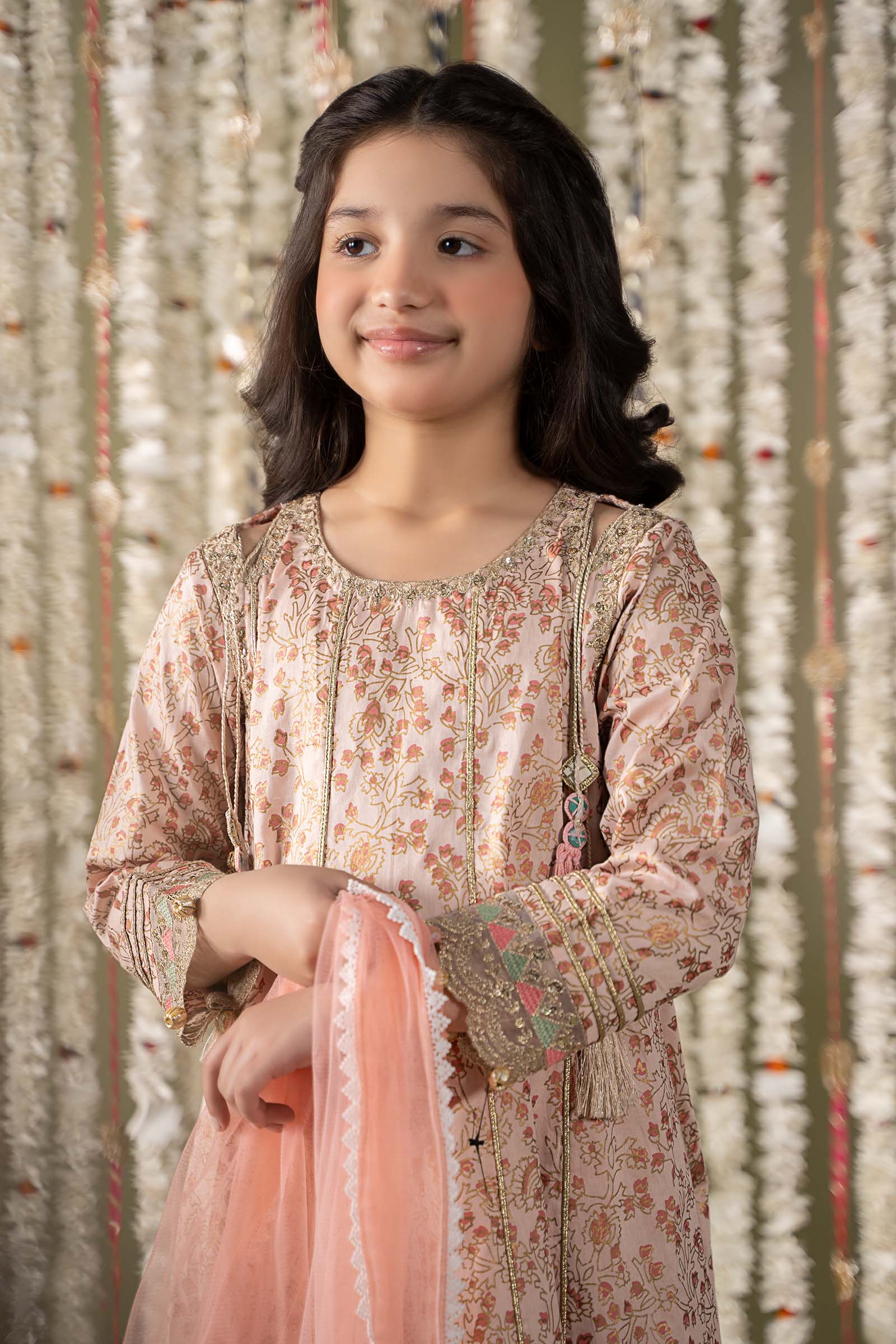 Maria B | 3 Piece Embroidered Cotton Satin Suit | MKS-EF25-08 - House Of Zarish