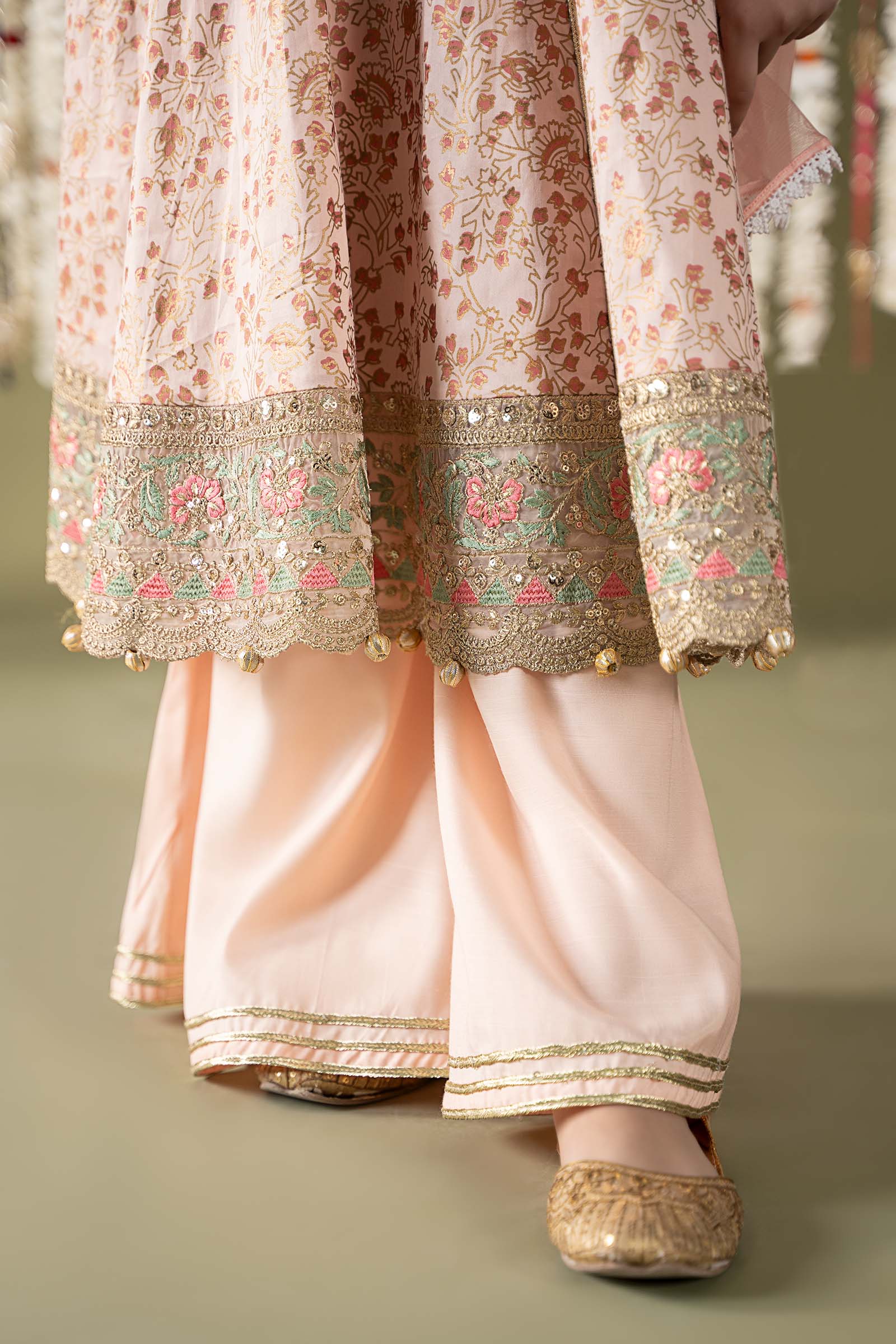 Maria B | 3 Piece Embroidered Cotton Satin Suit | MKS-EF25-08 - House Of Zarish