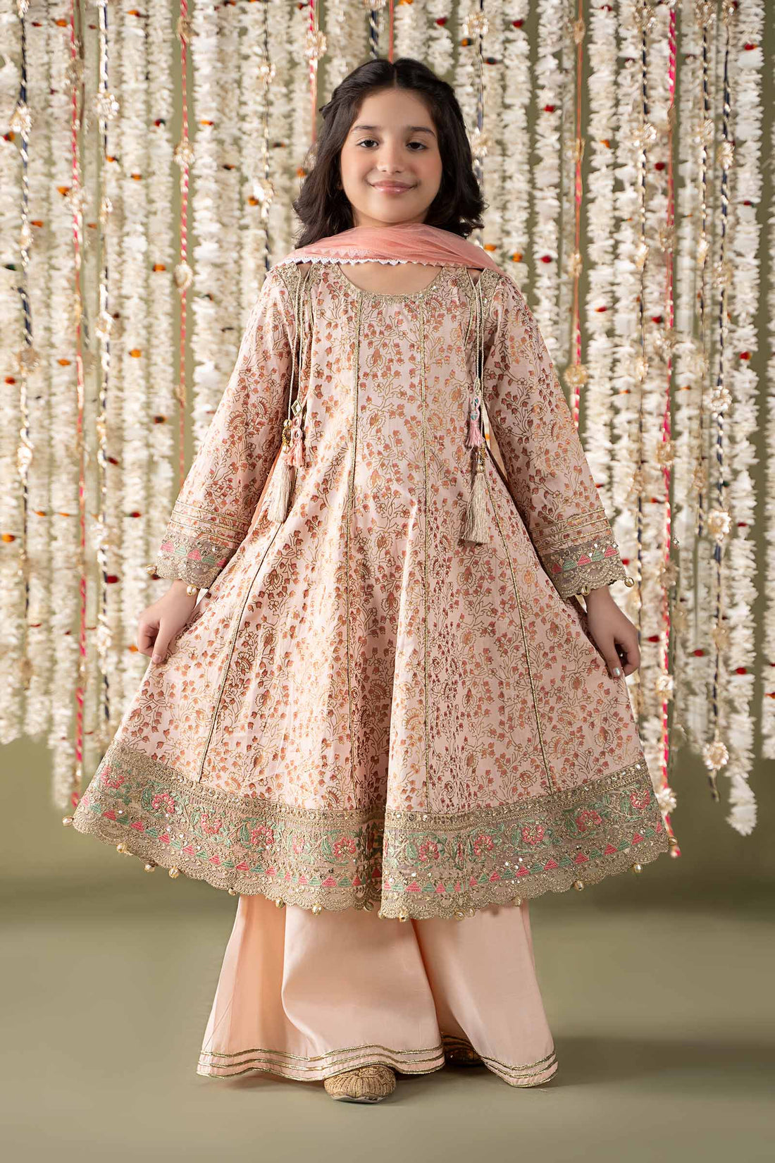 Maria B | 3 Piece Embroidered Cotton Satin Suit | MKS-EF25-08 - House Of Zarish