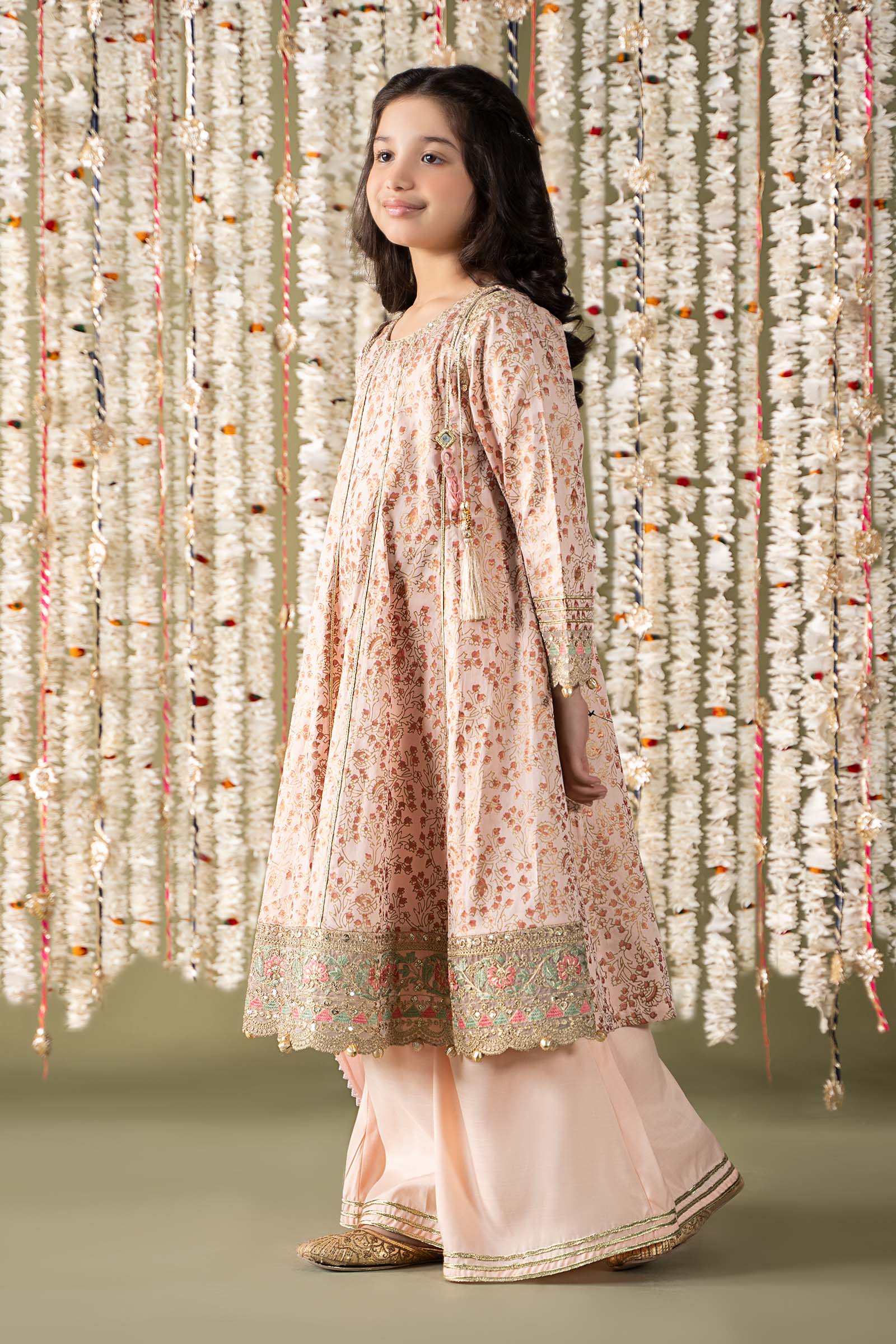 Maria B | 3 Piece Embroidered Cotton Satin Suit | MKS-EF25-08 - House Of Zarish