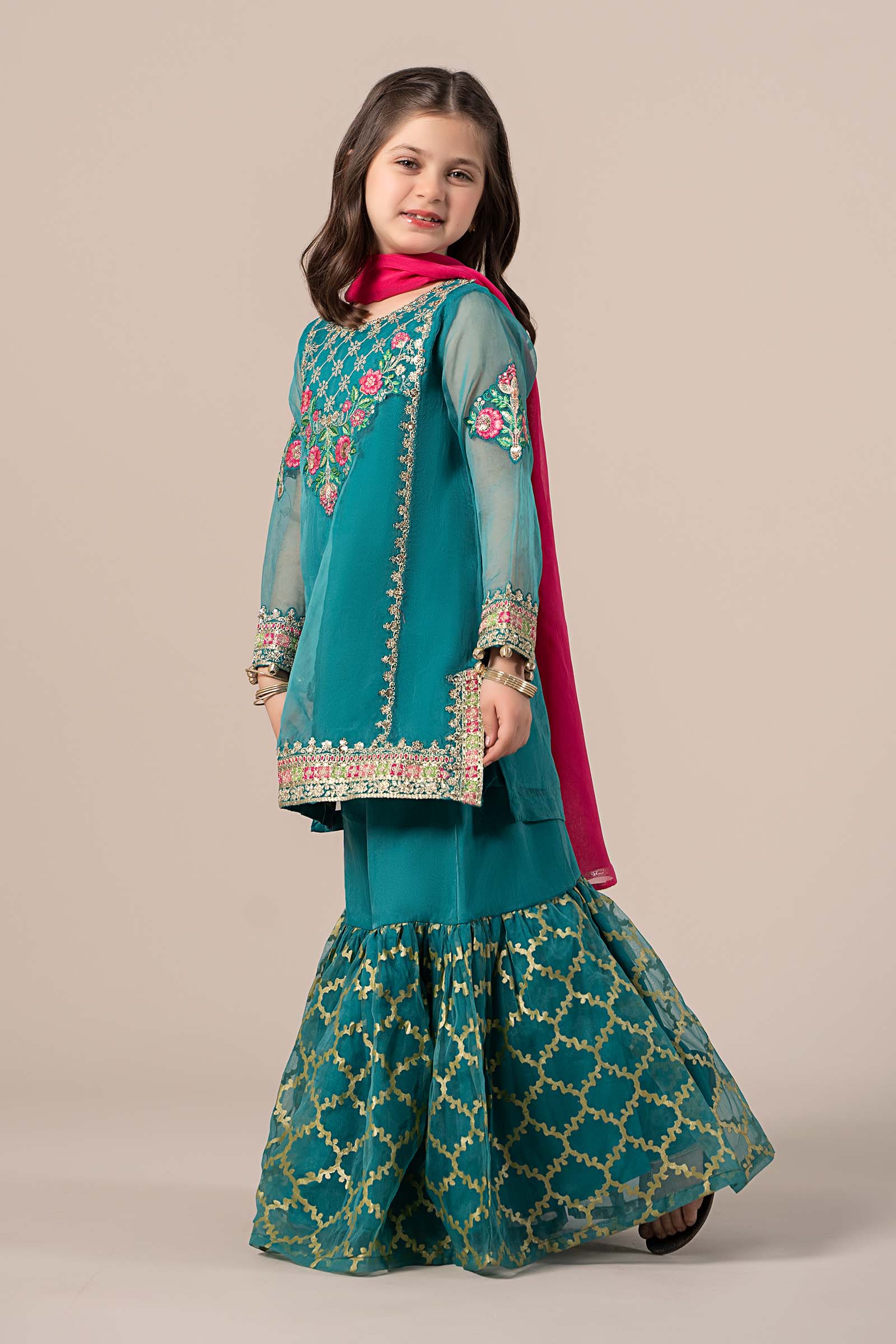 Maria B | 3 Piece Embroidered Organza Suit | MKS-EF25-16 - Libasekhas