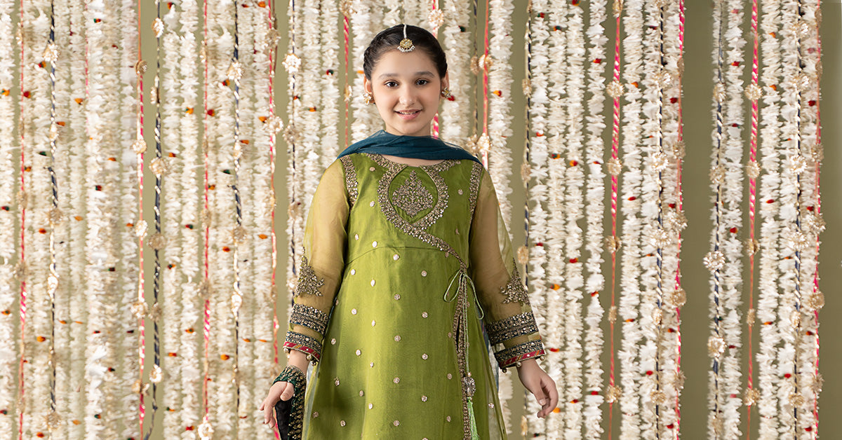 Maria B | 3 Piece Embroidered Organza Suit | MKS-EF25-21 - House Of Zarish