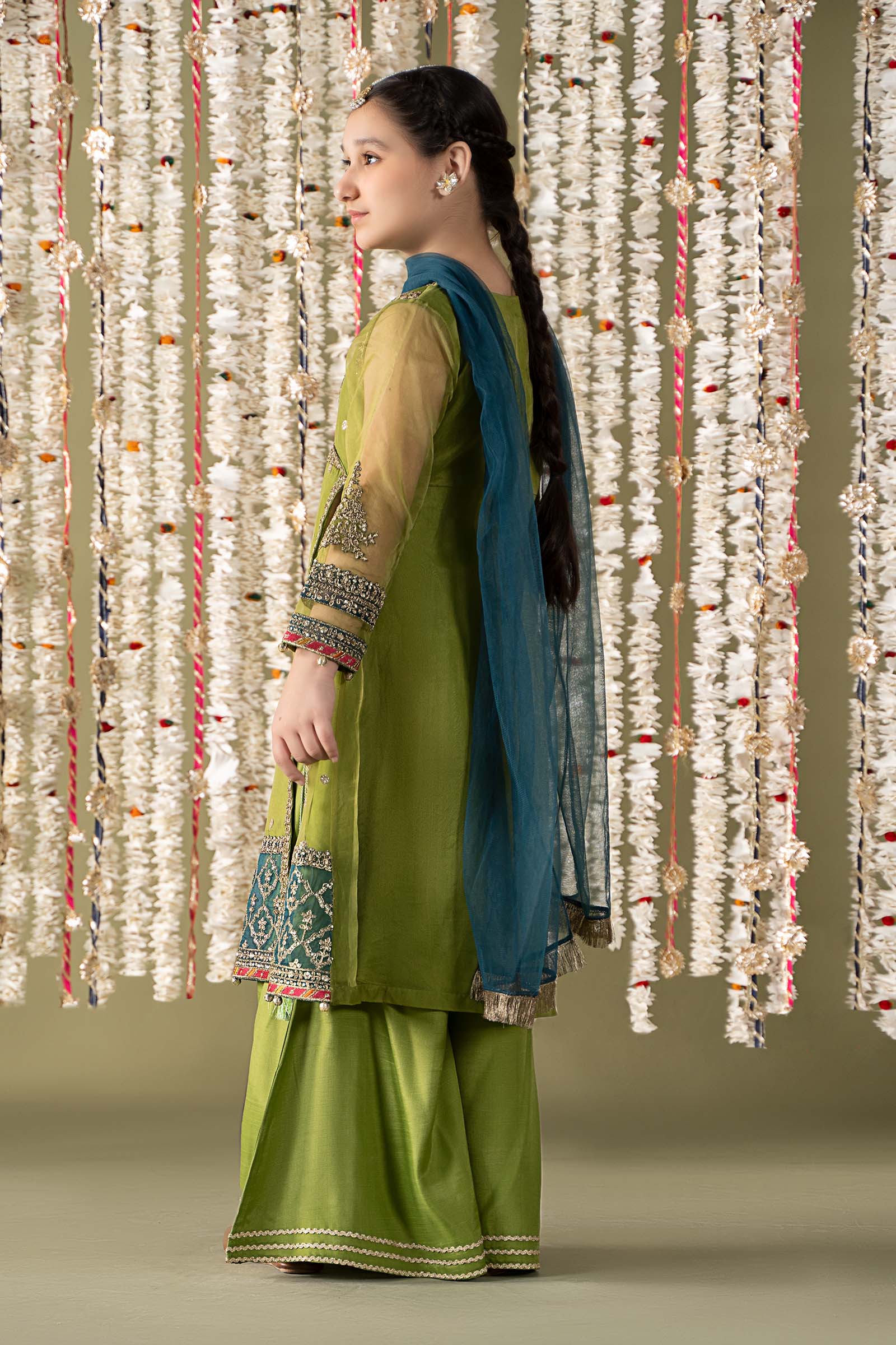 Maria B | 3 Piece Embroidered Organza Suit | MKS-EF25-21 - House Of Zarish