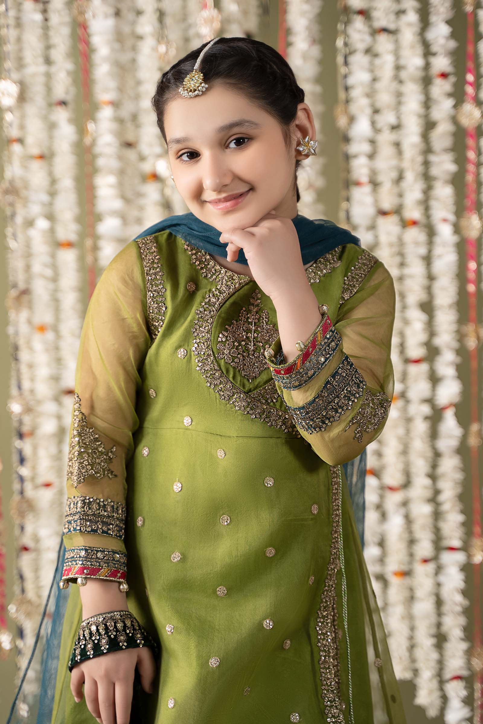 Maria B | 3 Piece Embroidered Organza Suit | MKS-EF25-21 - House Of Zarish