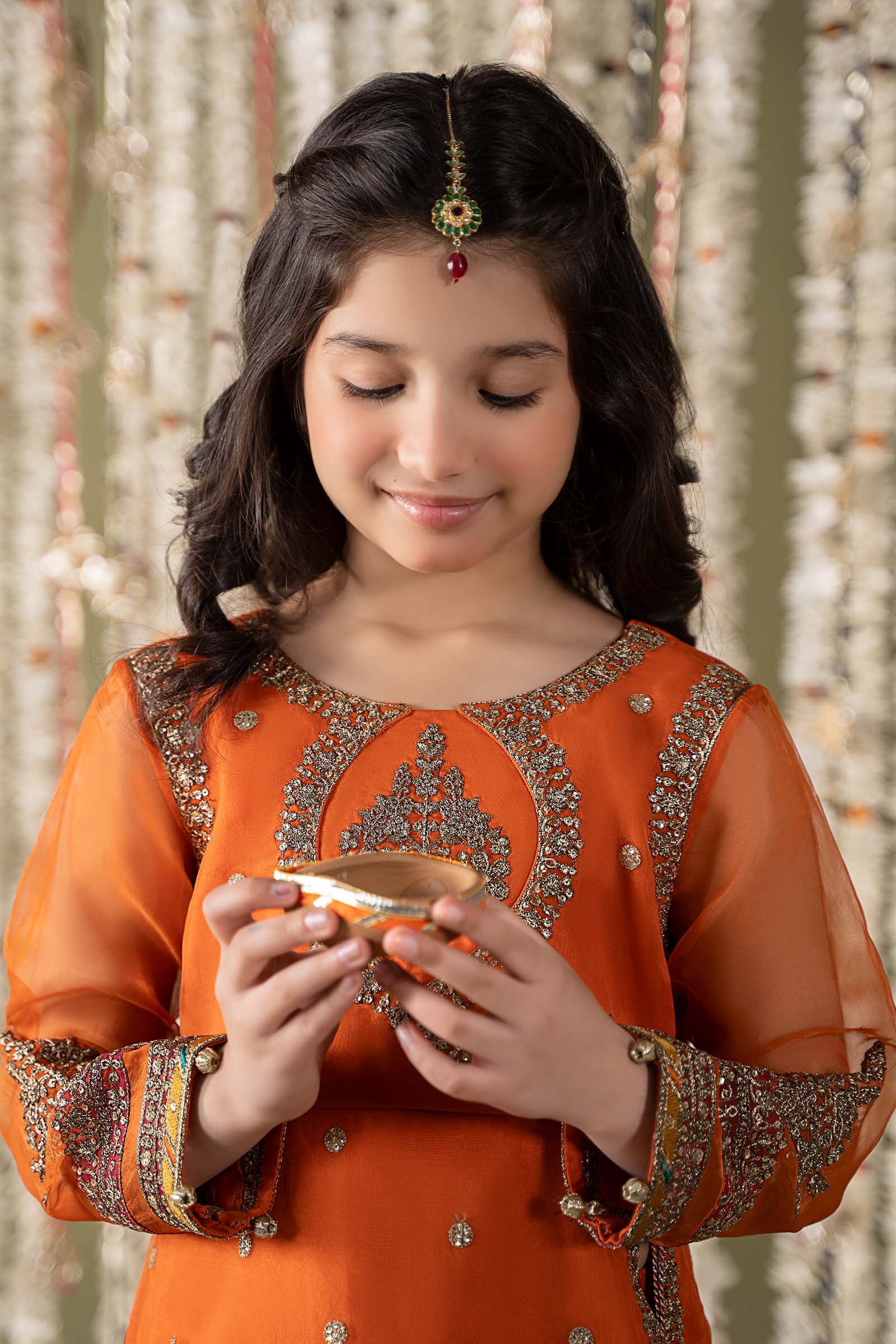 Maria B | 3 Piece Embroidered Organza Suit | MKS-EF25-21 - House Of Zarish