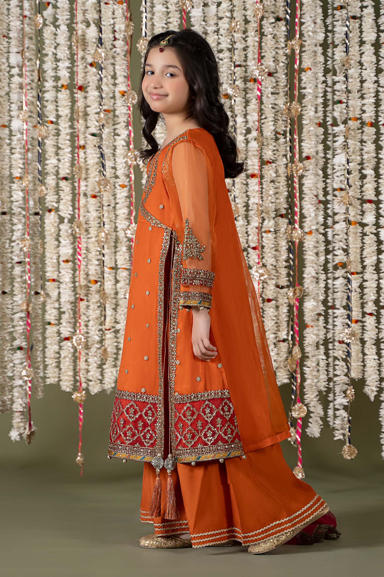 Maria B | 3 Piece Embroidered Organza Suit | MKS-EF25-21 - House Of Zarish