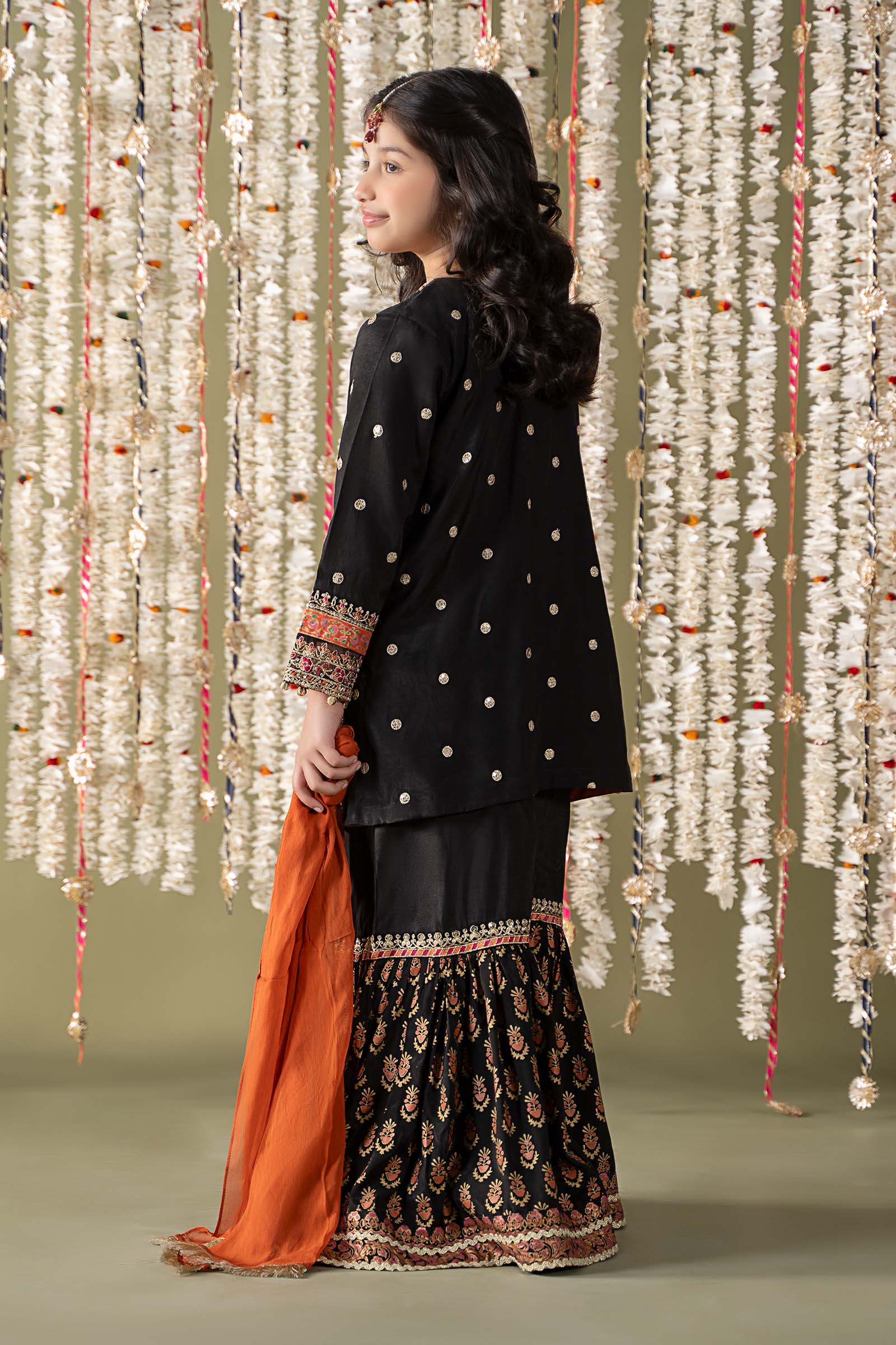 Maria B | 3 Piece Embroidered Raw Silk Suit | MKS-EF25-25 - House Of Zarish