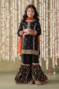 Maria B | 3 Piece Embroidered Raw Silk Suit | MKS-EF25-25 - House Of Zarish