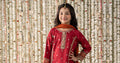Maria B | 3 Piece Embroidered Raw Silk Suit | MKS-EF25-25 - House Of Zarish
