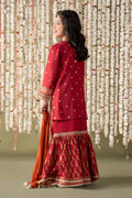 Maria B | 3 Piece Embroidered Raw Silk Suit | MKS-EF25-25 - House Of Zarish
