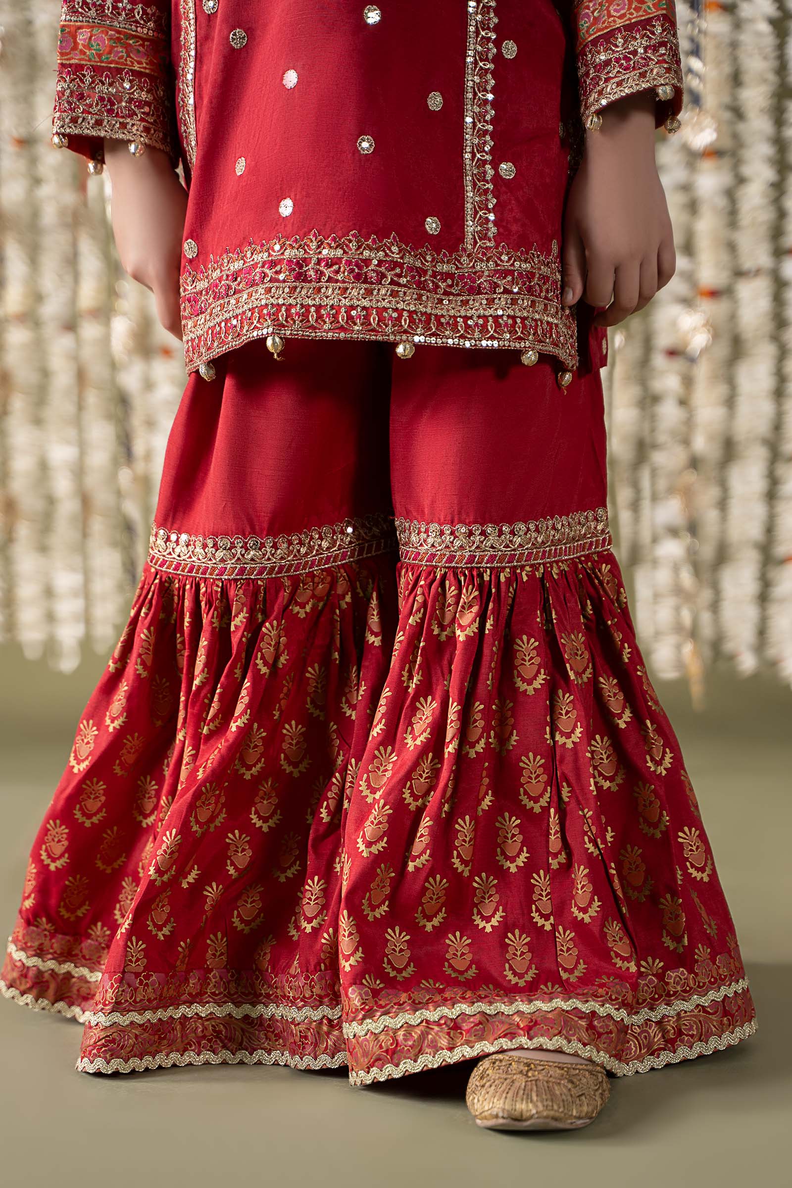 Maria B | 3 Piece Embroidered Raw Silk Suit | MKS-EF25-25 - House Of Zarish