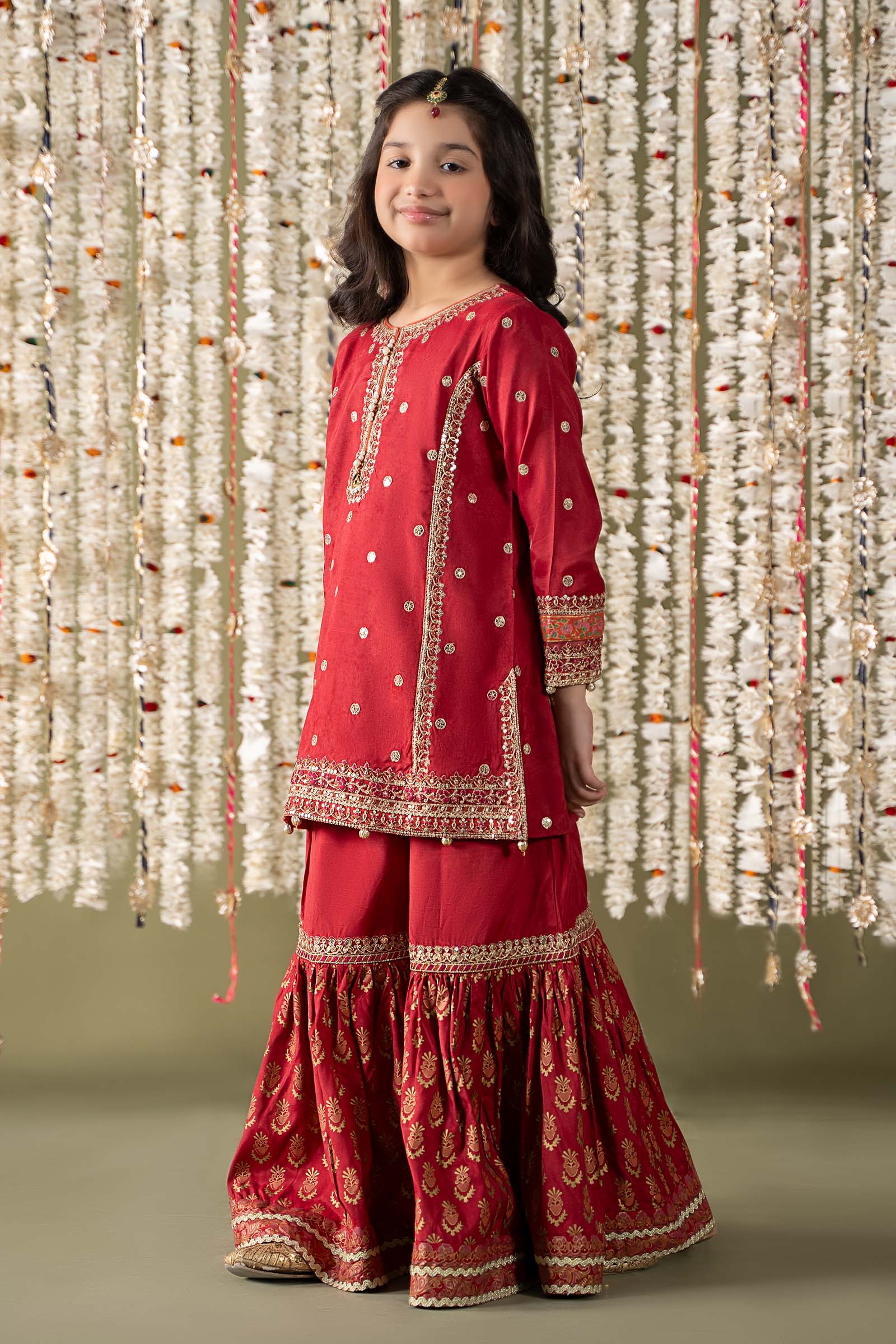 Maria B | 3 Piece Embroidered Raw Silk Suit | MKS-EF25-25 - Libasekhas