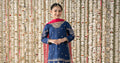 Maria B | 3 Piece Embroidered Raw Silk Suit | MKS-EF25-27 - House Of Zarish