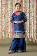 Maria B | 3 Piece Embroidered Raw Silk Suit | MKS-EF25-27 - House Of Zarish