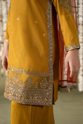 Maria B | 3 Piece Embroidered Raw Silk Suit | MKS-EF25-27 - House Of Zarish