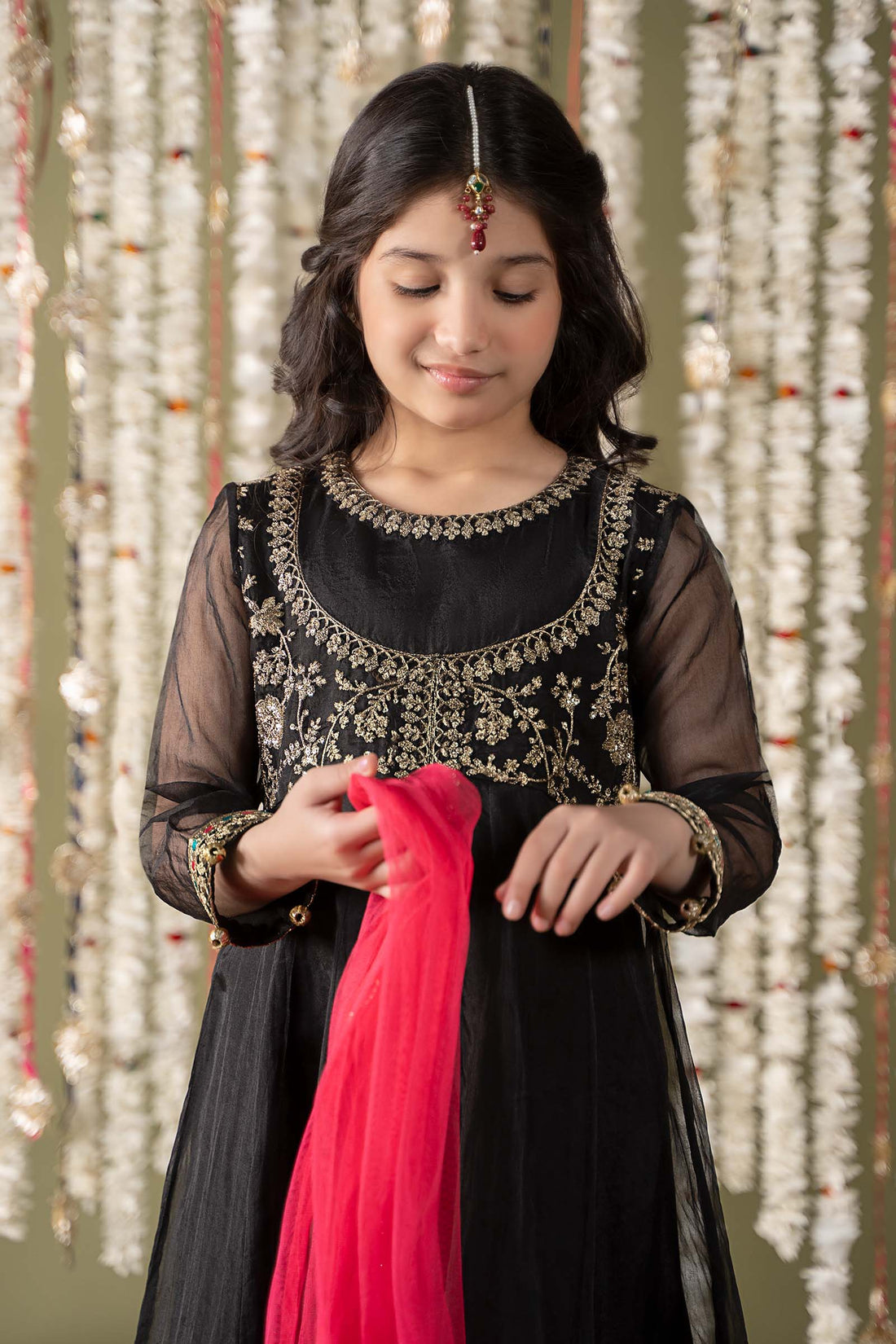 Maria B | 3 Piece Embroidered Organza Suit | MKS-EF25-32 - House Of Zarish