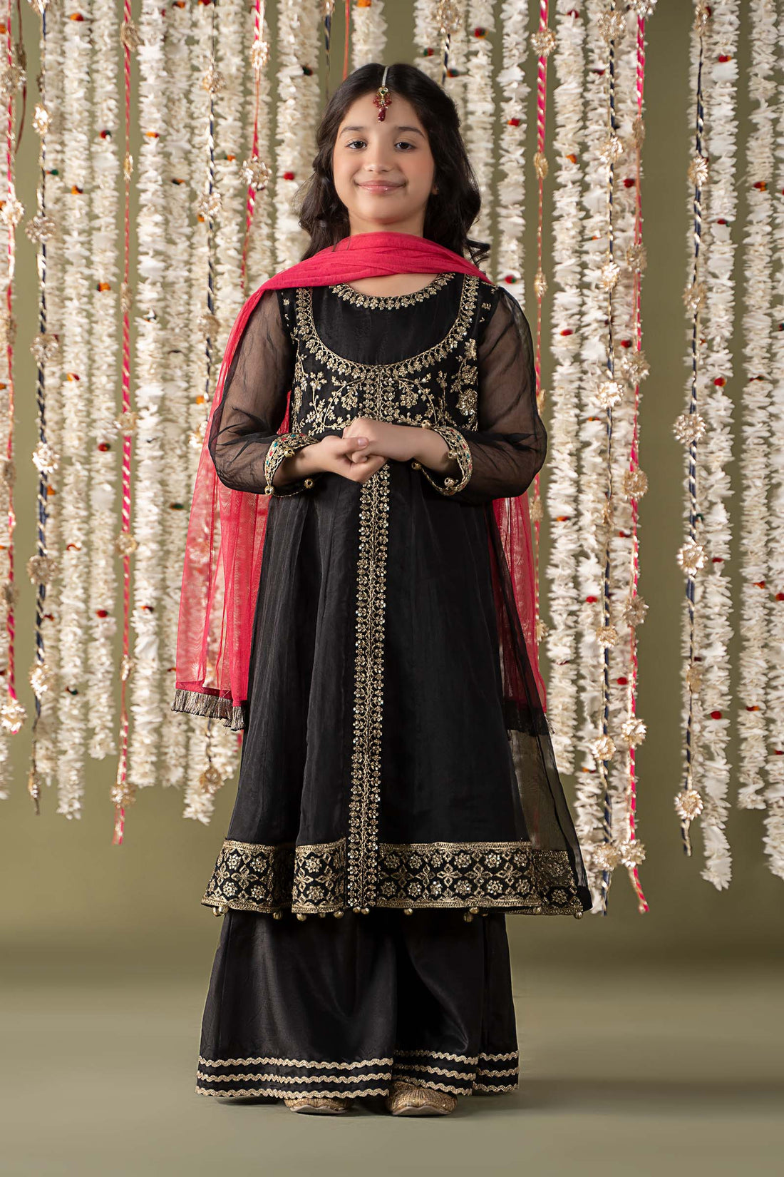 Maria B | 3 Piece Embroidered Organza Suit | MKS-EF25-32 - House Of Zarish