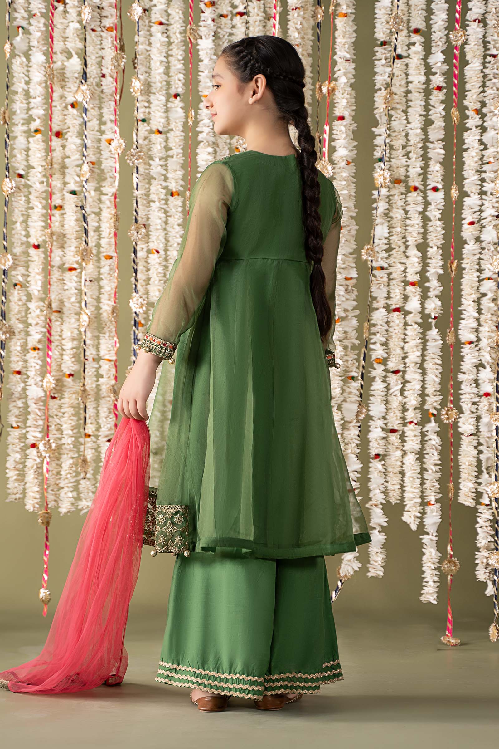 Maria B | 3 Piece Embroidered Organza Suit | MKS-EF25-32 - House Of Zarish