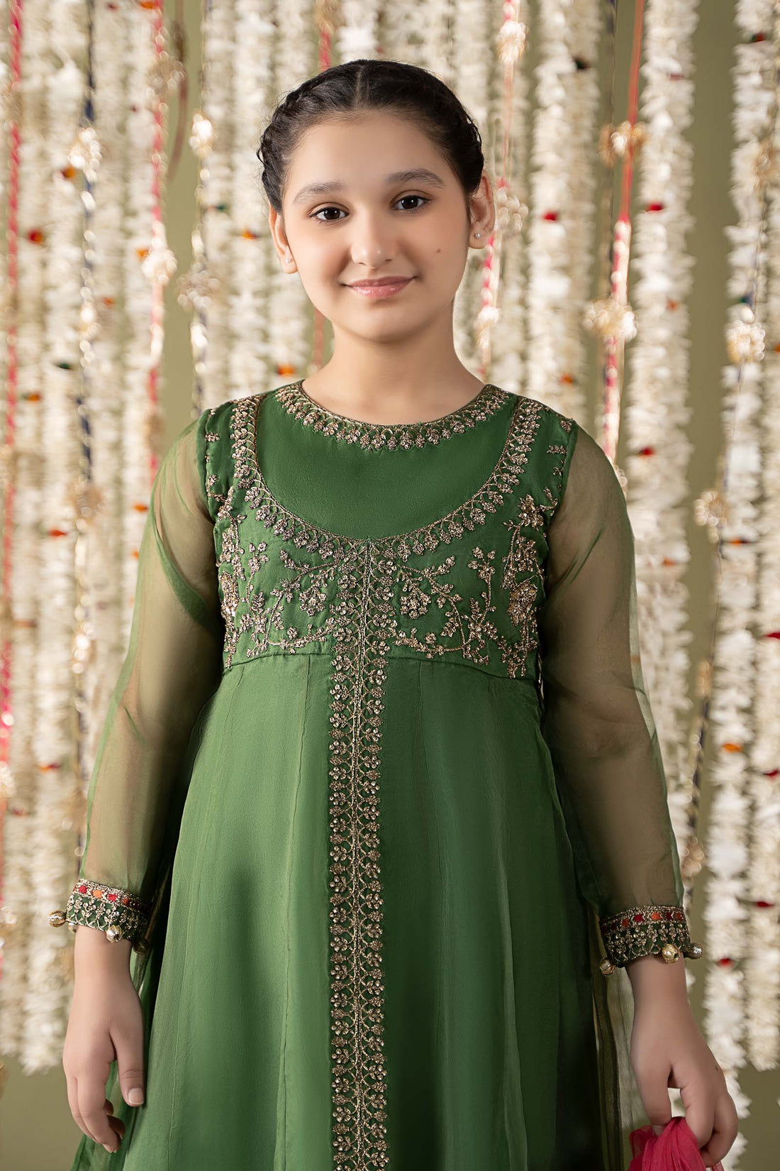 Maria B | 3 Piece Embroidered Organza Suit | MKS-EF25-32 - House Of Zarish