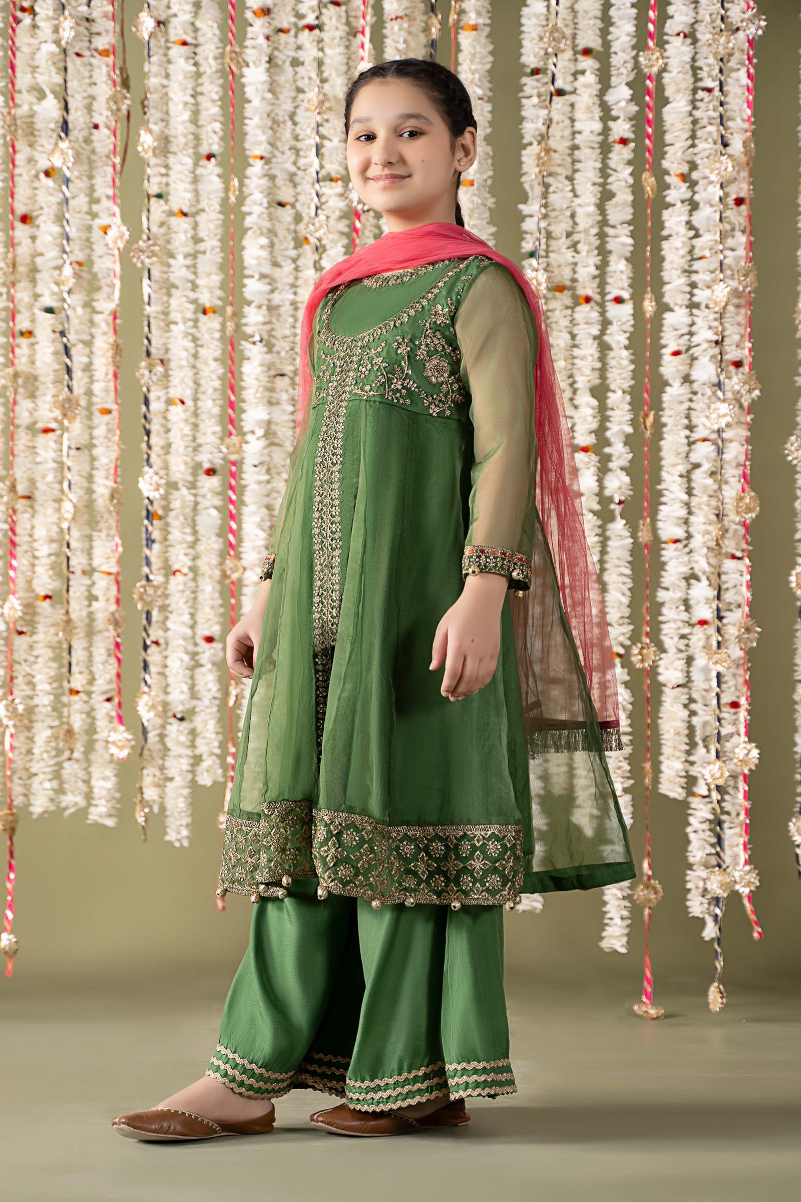 Maria B | 3 Piece Embroidered Organza Suit | MKS-EF25-32 - House Of Zarish
