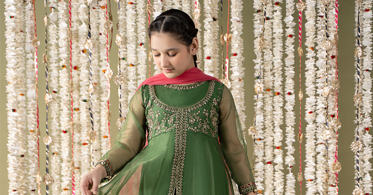 Maria B | 3 Piece Embroidered Organza Suit | MKS-EF25-32 - House Of Zarish