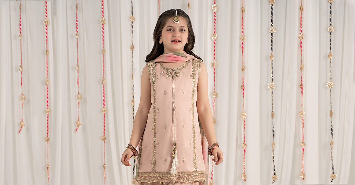 Maria B | 3 Piece Embroidered Cotton Satin Suit | MKS-EF25-35 - House Of Zarish