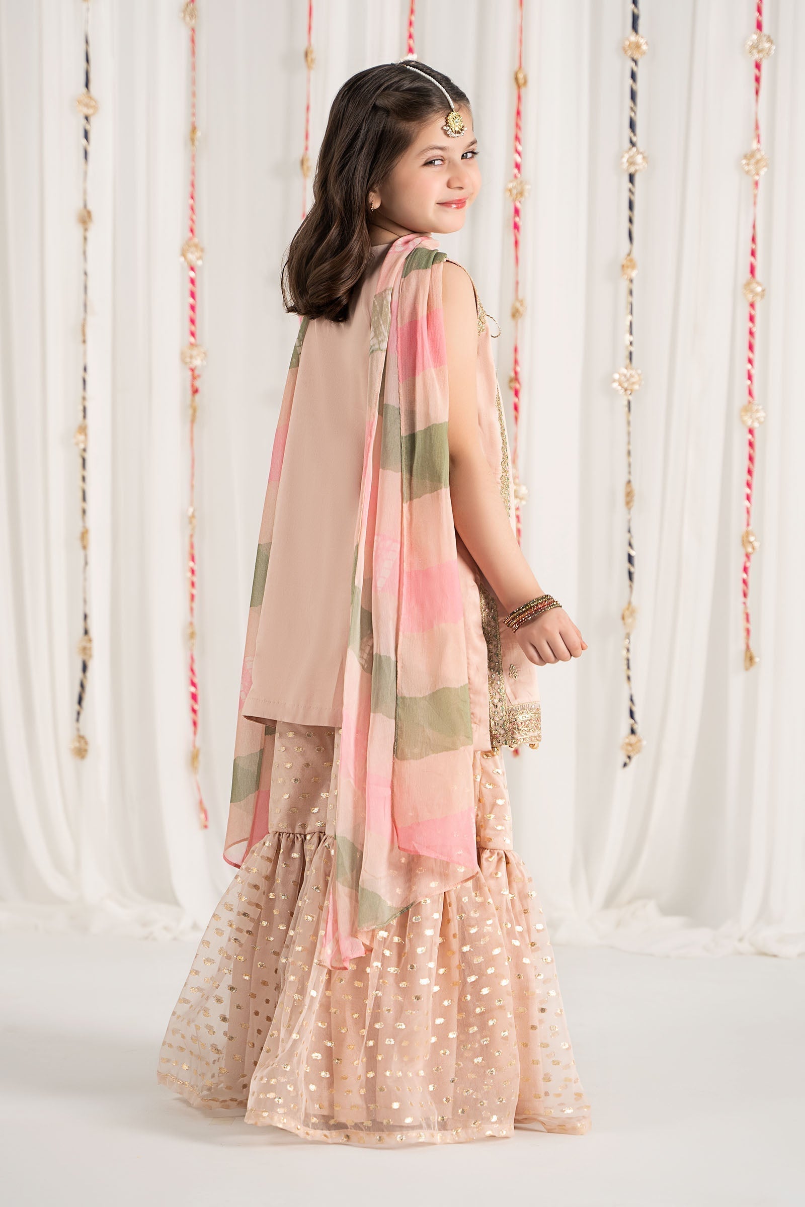 Maria B | 3 Piece Embroidered Cotton Satin Suit | MKS-EF25-35 - Libasekhas