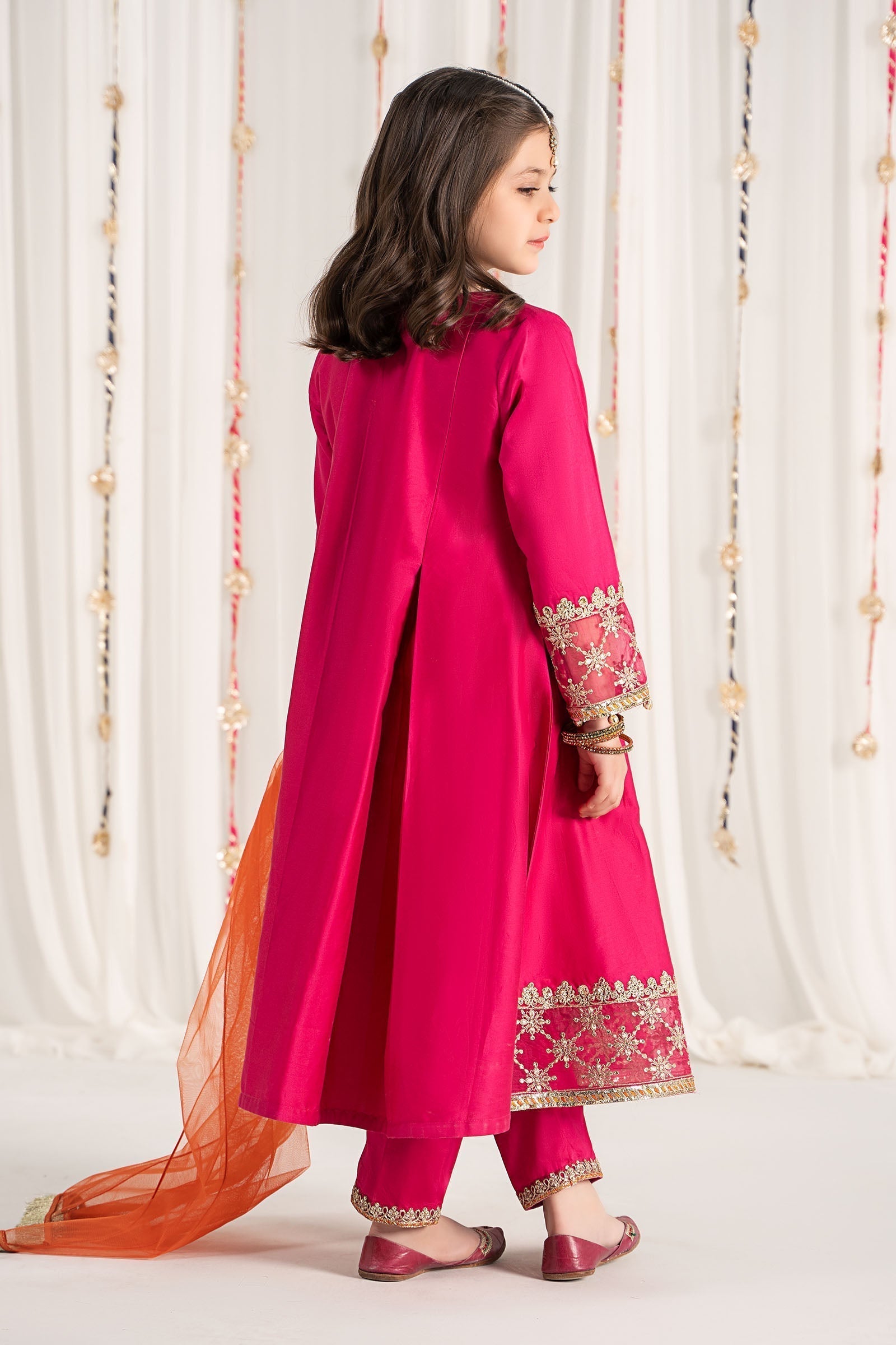 Maria B | 3 Piece Embroidered Cotton Satin Suit | MKS-EF25-41 - House Of Zarish