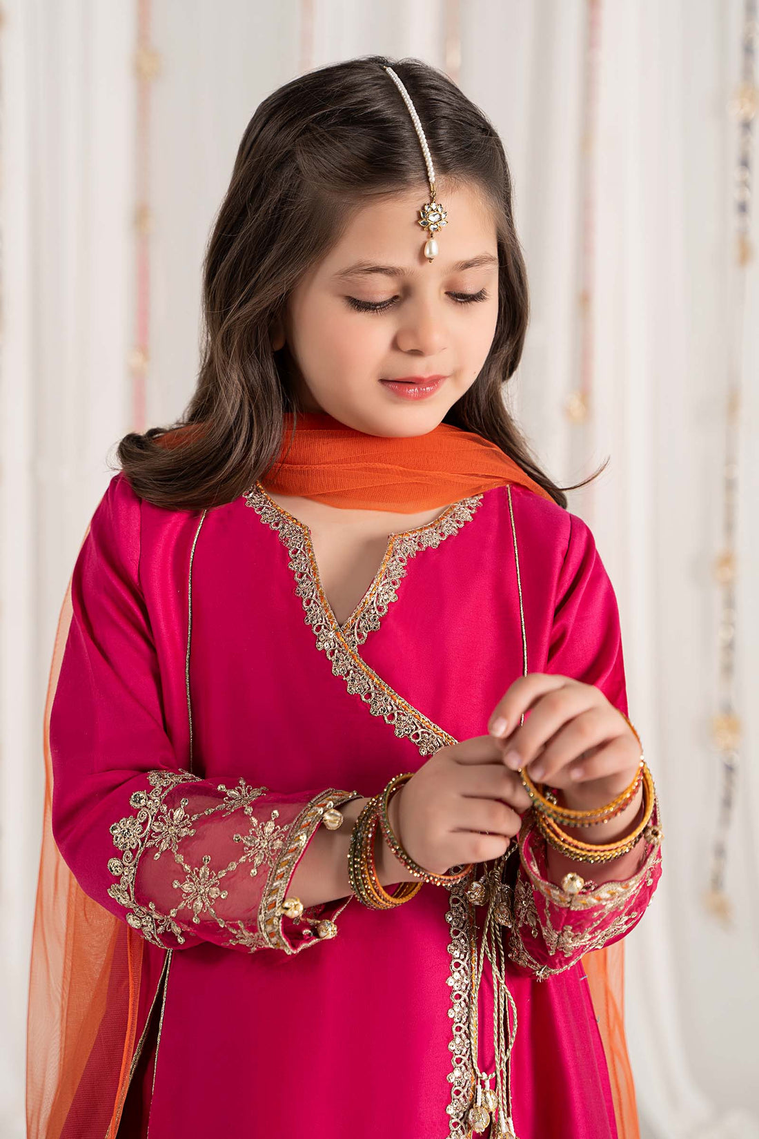 Maria B | 3 Piece Embroidered Cotton Satin Suit | MKS-EF25-41 - House Of Zarish