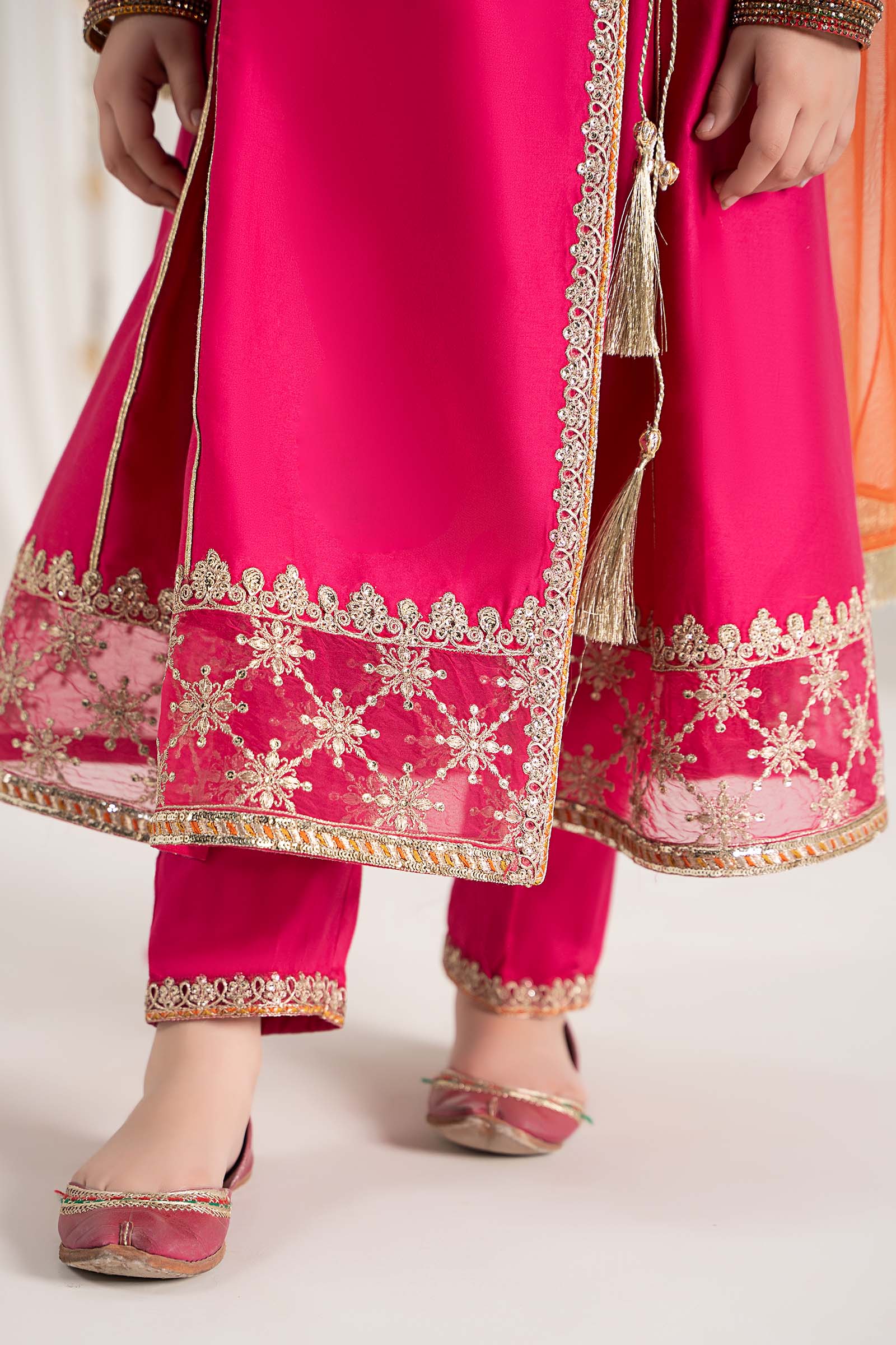 Maria B | 3 Piece Embroidered Cotton Satin Suit | MKS-EF25-41 - House Of Zarish
