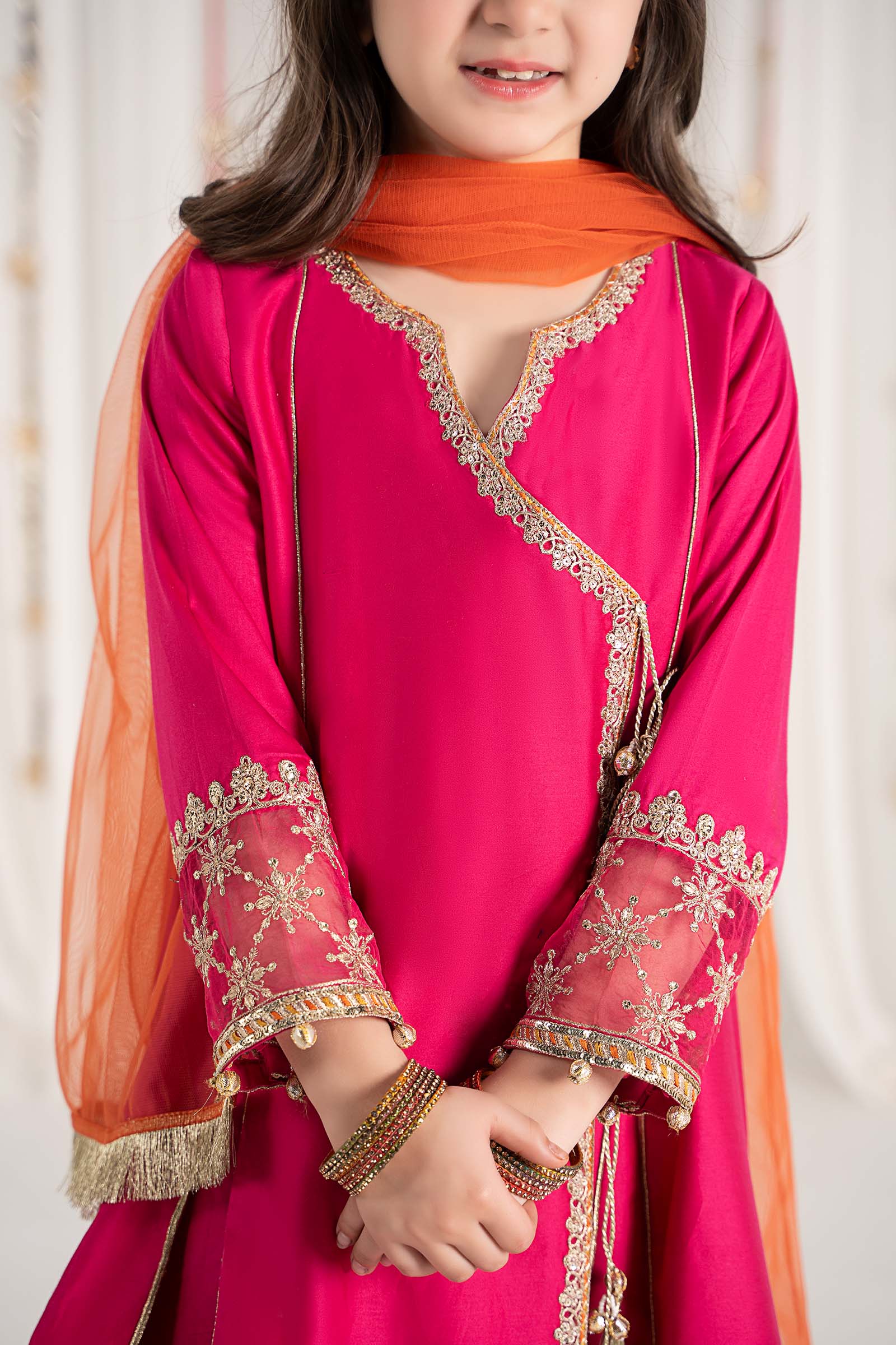 Maria B | 3 Piece Embroidered Cotton Satin Suit | MKS-EF25-41 - Libasekhas