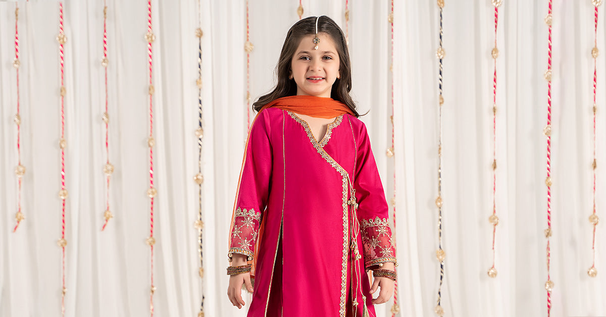 Maria B | 3 Piece Embroidered Cotton Satin Suit | MKS-EF25-41 - Libasekhas