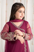Maria B | 3 Piece Embroidered Polyester Net Suit | MKS-EF25-43 - House Of Zarish
