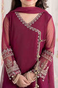 Maria B | 3 Piece Embroidered Polyester Net Suit | MKS-EF25-43 - House Of Zarish