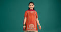 Maria B | 3 Piece Embroidered Raw Silk Suit | MKS-EF25-45 - House Of Zarish