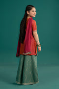 Maria B | 3 Piece Embroidered Raw Silk Suit | MKS-EF25-45 - House Of Zarish