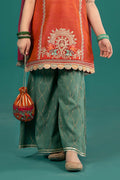 Maria B | 3 Piece Embroidered Raw Silk Suit | MKS-EF25-45 - House Of Zarish