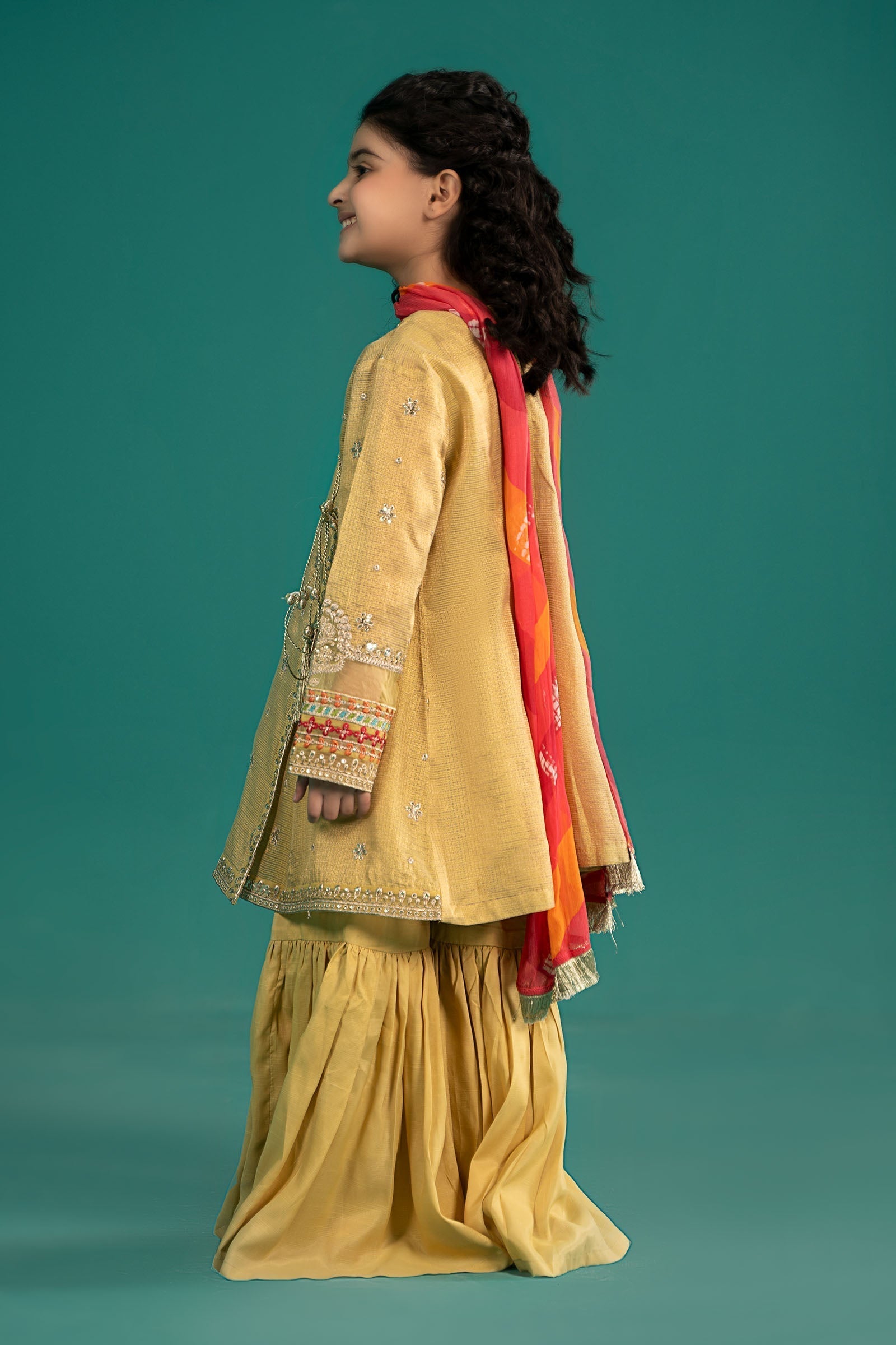 Maria B | 3 Piece Embroidered Cotton Zari Net Suit | MKS-EF25-46 - House Of Zarish