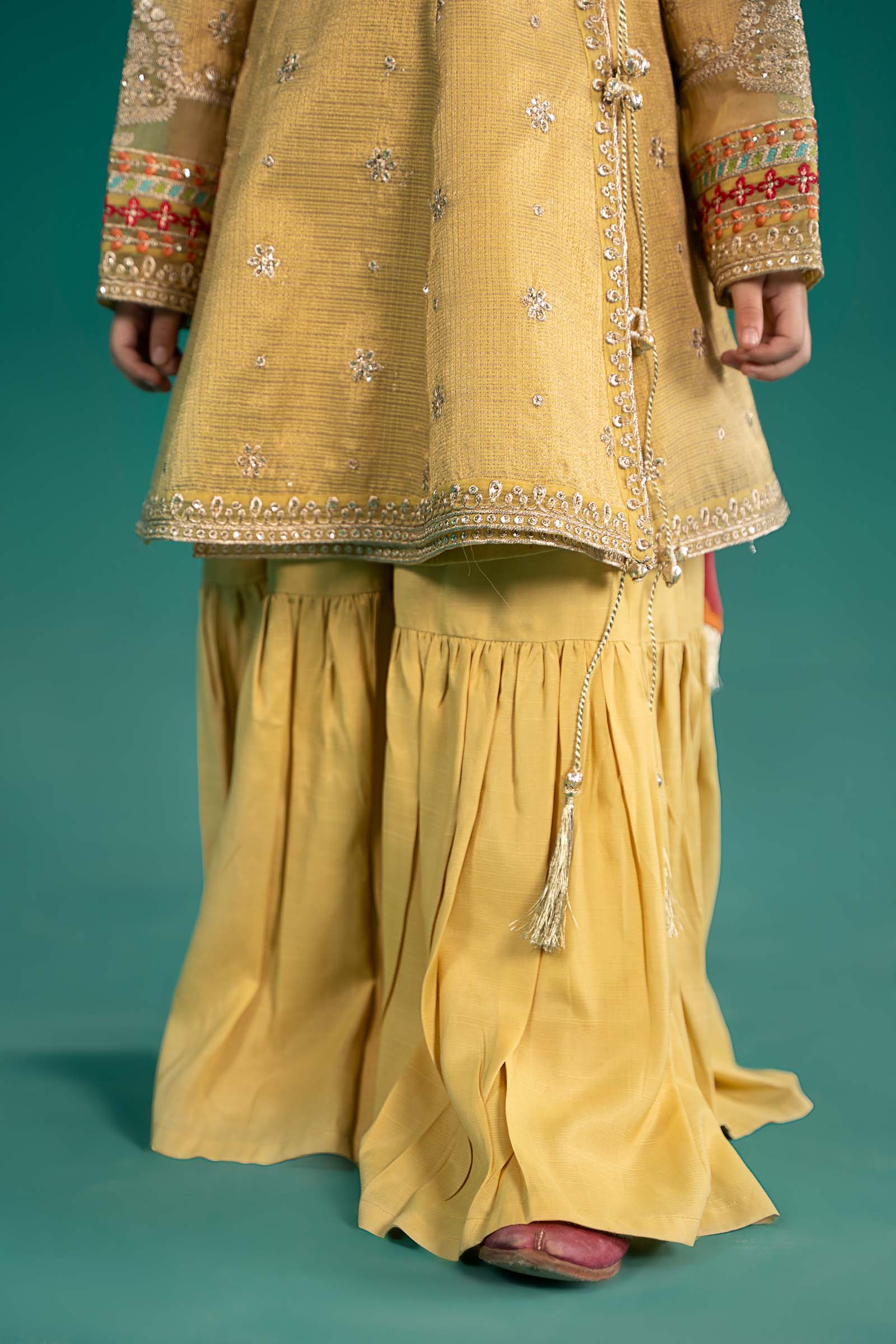Maria B | 3 Piece Embroidered Cotton Zari Net Suit | MKS-EF25-46 - Libasekhas