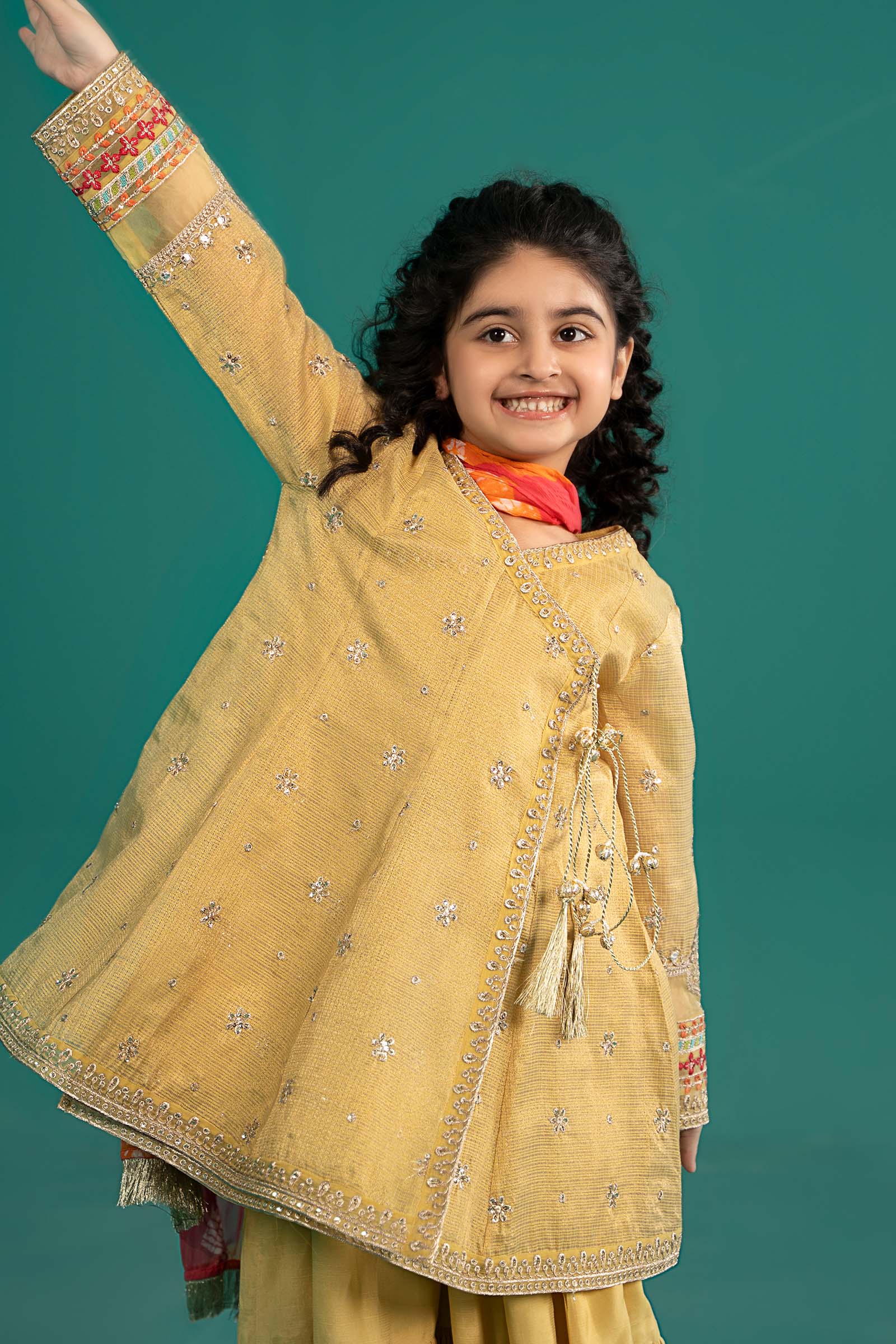 Maria B | 3 Piece Embroidered Cotton Zari Net Suit | MKS-EF25-46 - House Of Zarish