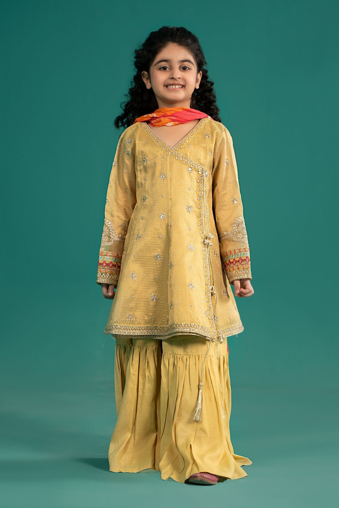 Maria B | 3 Piece Embroidered Cotton Zari Net Suit | MKS-EF25-46 - House Of Zarish