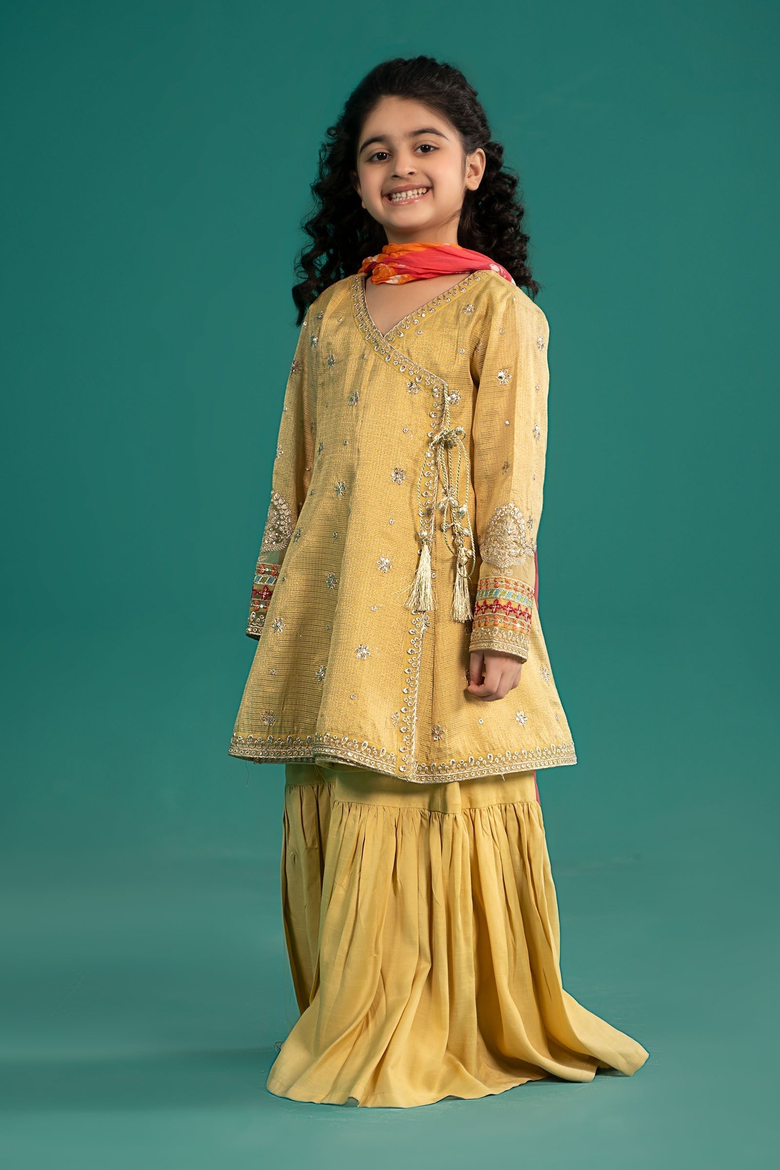 Maria B | 3 Piece Embroidered Cotton Zari Net Suit | MKS-EF25-46 - House Of Zarish