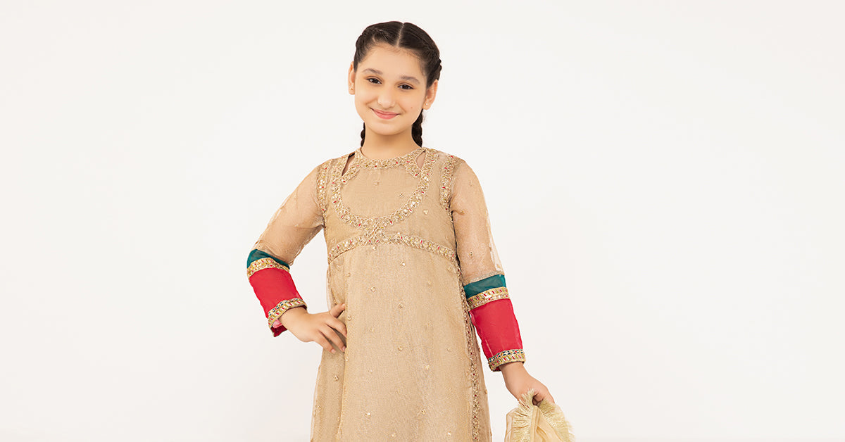 Maria B | 3 Piece Embroidered Zari Net Suit | MKS-PF24-03 - House Of Zarish