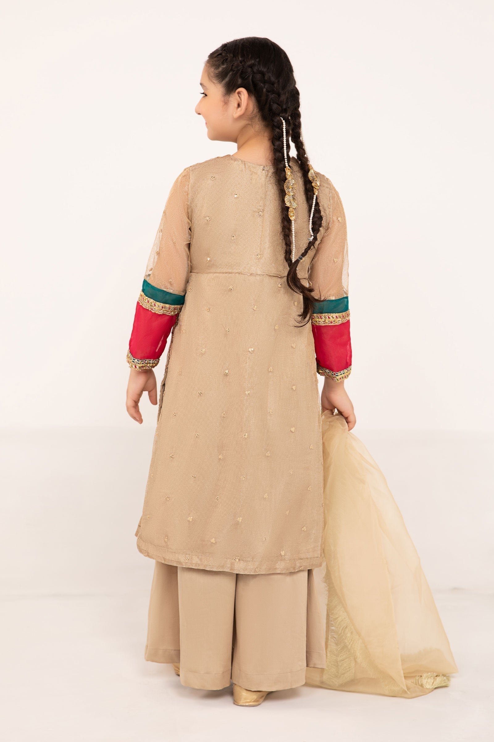 Maria B | 3 Piece Embroidered Zari Net Suit | MKS-PF24-03 - House Of Zarish
